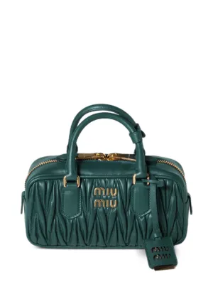 Miu Miu Arcadie matelass&eacute; nappa leather bag
