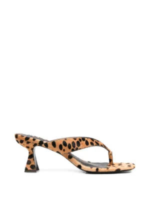 Cult Gaia Abi leopard-print sandals
