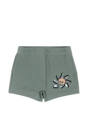 Moschino Kids teddy-print swim shorts