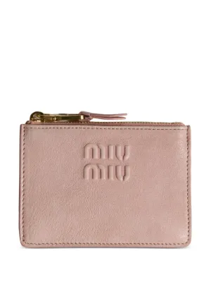 Miu Miu nappa leather card holder