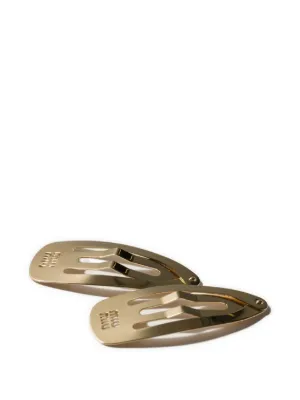 Miu Miu metal hair clips