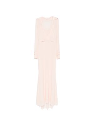 Patrizia Pepe crystal-embellished maxi dress