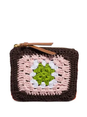 Miu Miu crochet zipper pouch