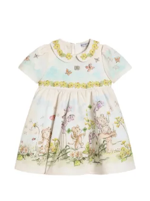 Dolce & Gabbana Kids piqu&eacute; dress with bloomers