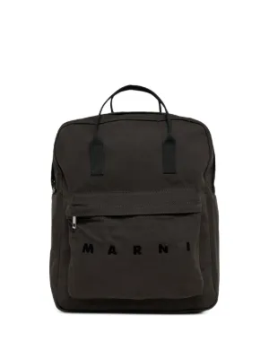 Marni Kids logo-print backpack