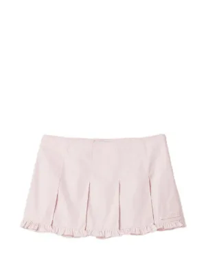 Miu Miu poplin pleated miniskirt