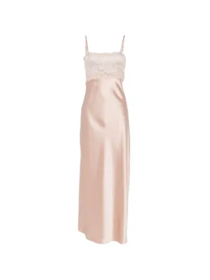 Aya Muse Myra lace-panel maxi dress