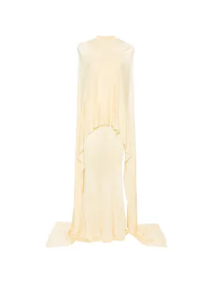 Self-Portrait cape-detail racer-back maxi dress