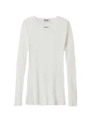 Miu Miu ribbed knit jersey dress