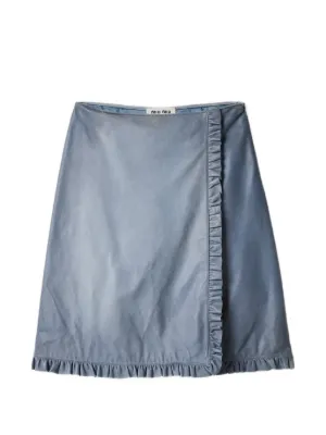 Miu Miu nappa-leather skirt