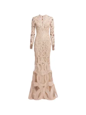 Elie Saab sequin-embroidered maxi dress