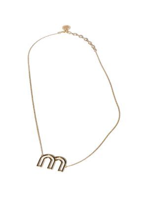 Miu Miu metal necklace