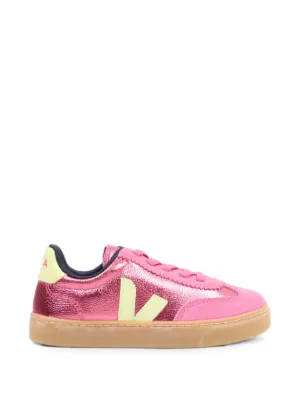 VEJA Kids Volley metallic-effect sneakers