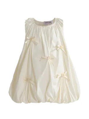 Mimi Tutu bow-embellished rosette-detail dress
