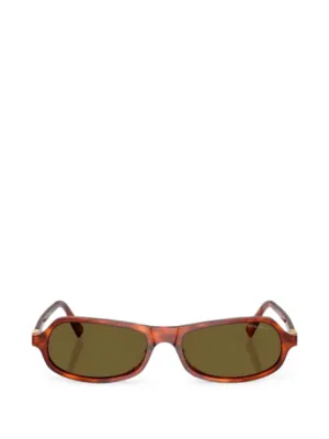 Miu Miu tortoiseshell-effect logo-plaque sunglasses