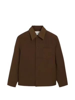 AMI Paris patch-pocket shirt jacket