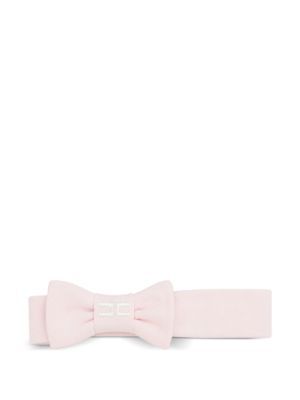Elisabetta Franchi La Mia Bambina bow-detail logo-embroidered headband